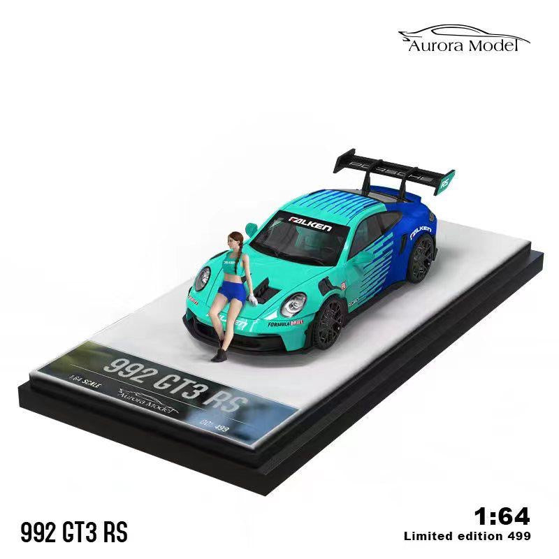 Aurora Model Porsche 992 GT3RS Falken With Figure