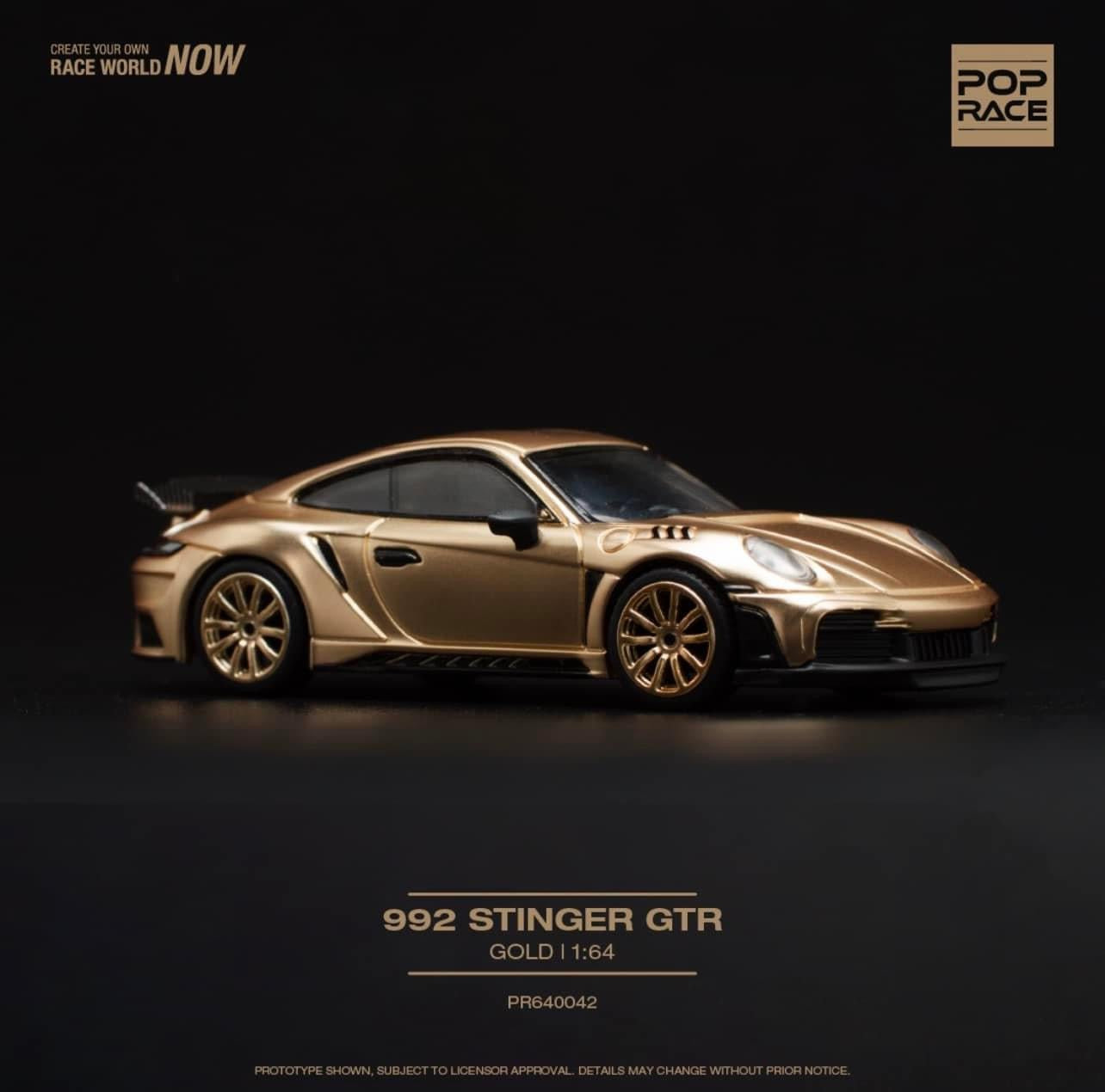 Pop Race Porsche 992 Stinger GTR Gold