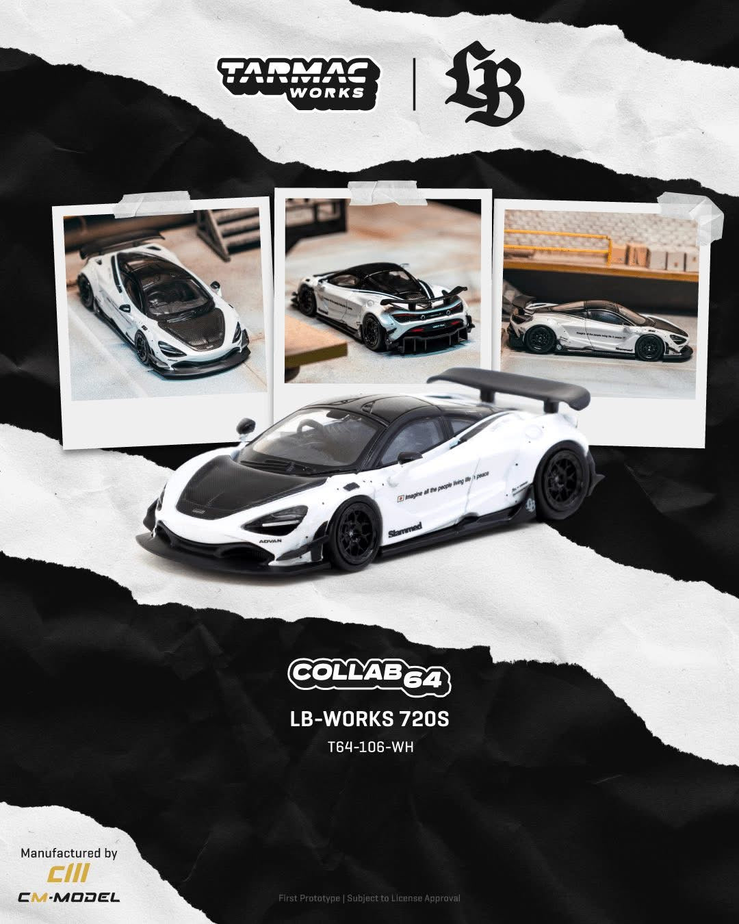 Tarmac Works x CM Model LB Works McLaren 720S