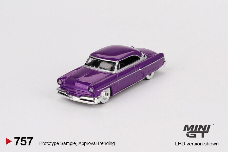 Mini GT Lincoln Capri Hot Rod 1954 Purple Metallic #757