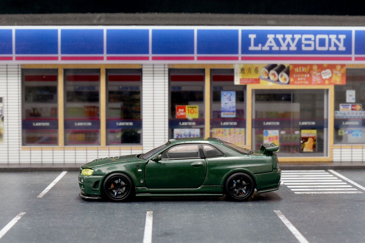Motor Helix Nissan Skyline R34 GTR Green