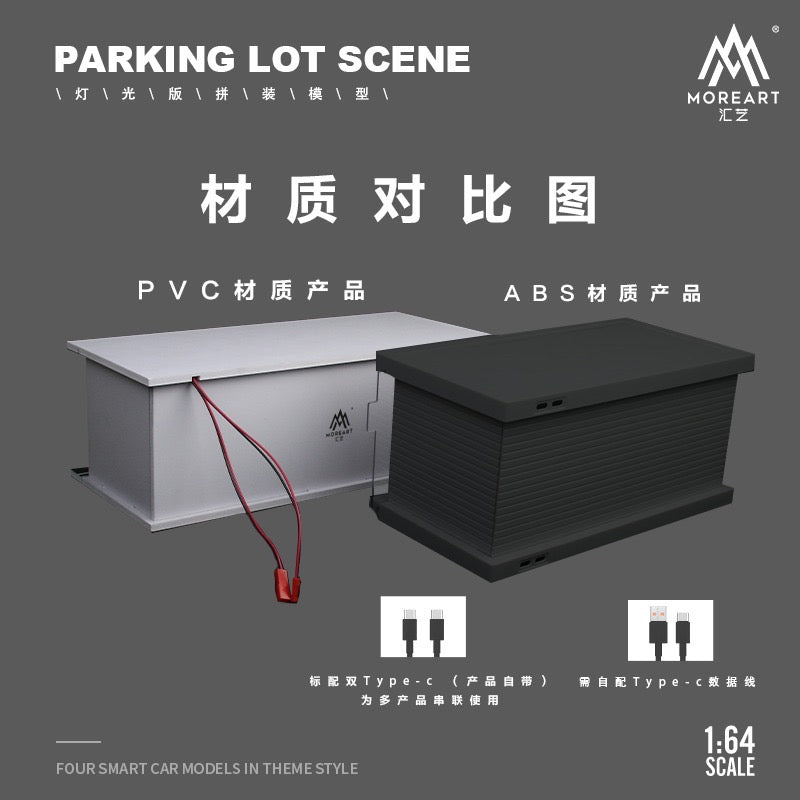 MoreArt Diorama Shell Parking Lot Scene