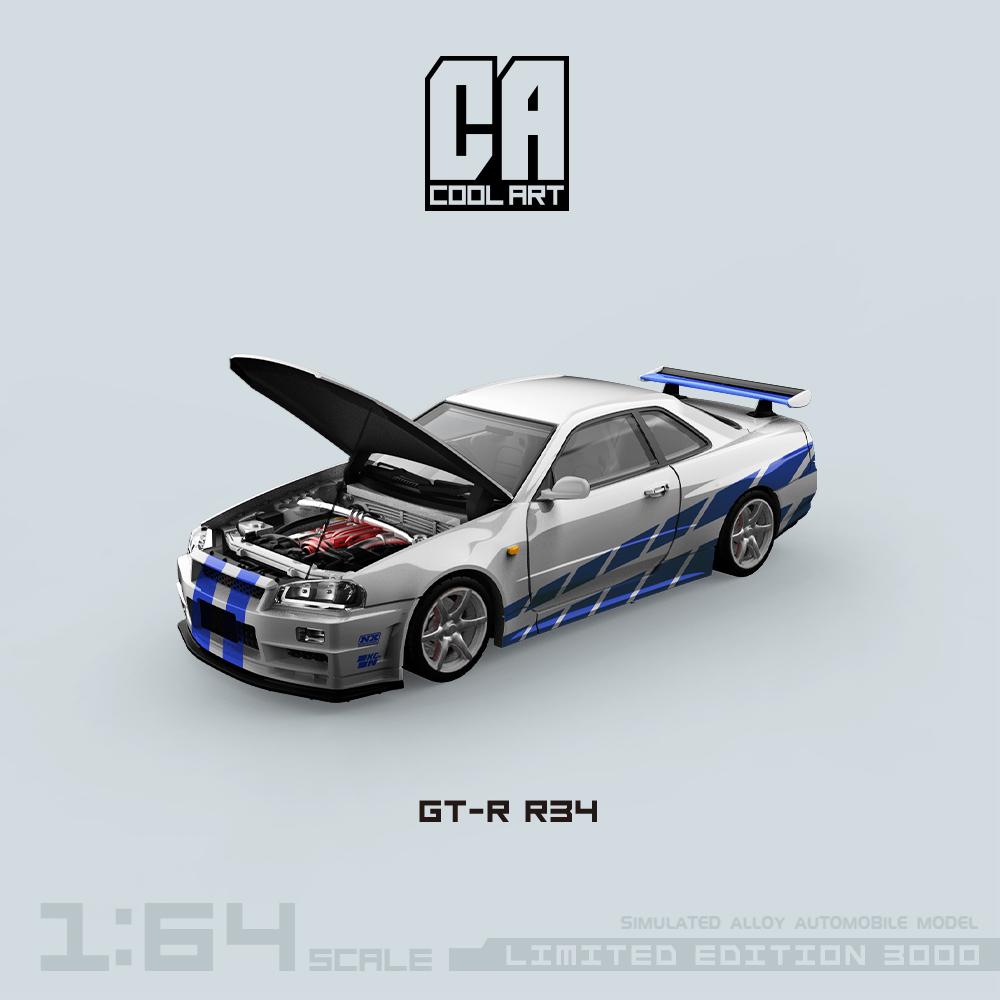 Cool Art Nissan Skyline R34 GTR Fast & Furious