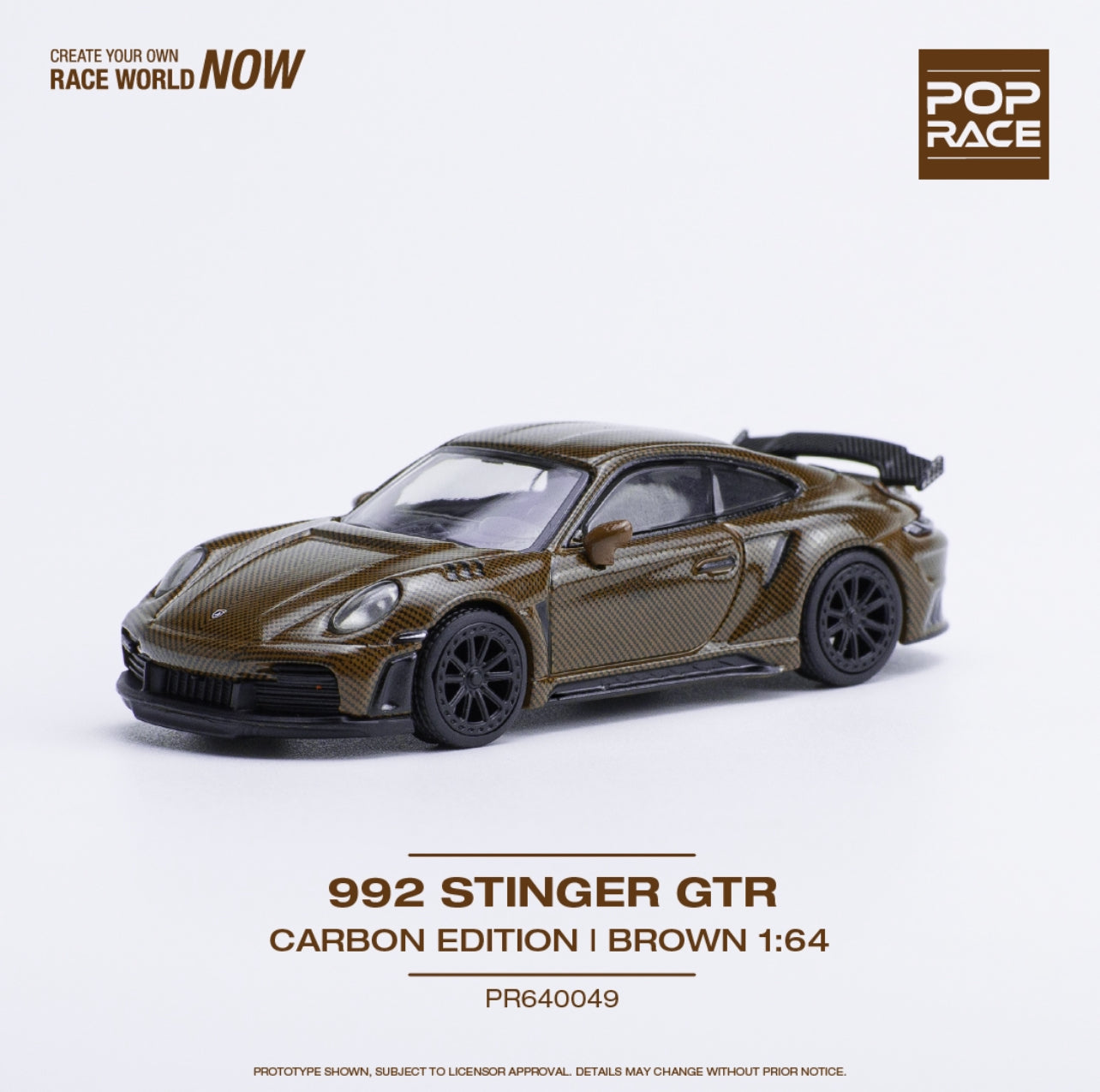 Pop Race Singer 992 GTR Brown Carbon