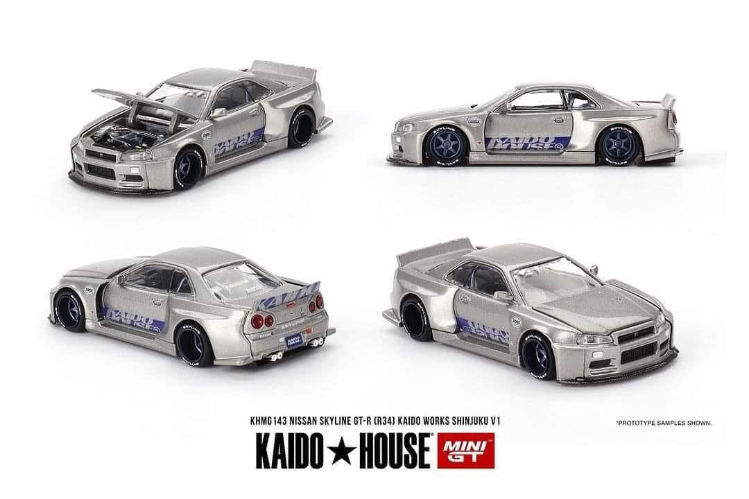 Mini GT x Kaido House Nissan Skyline R34 GTR #143