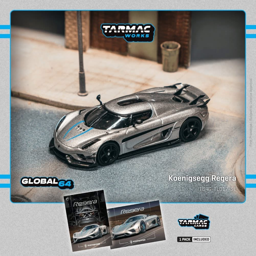 Tarmac Works Koenigsegg Regera & Trading Cards