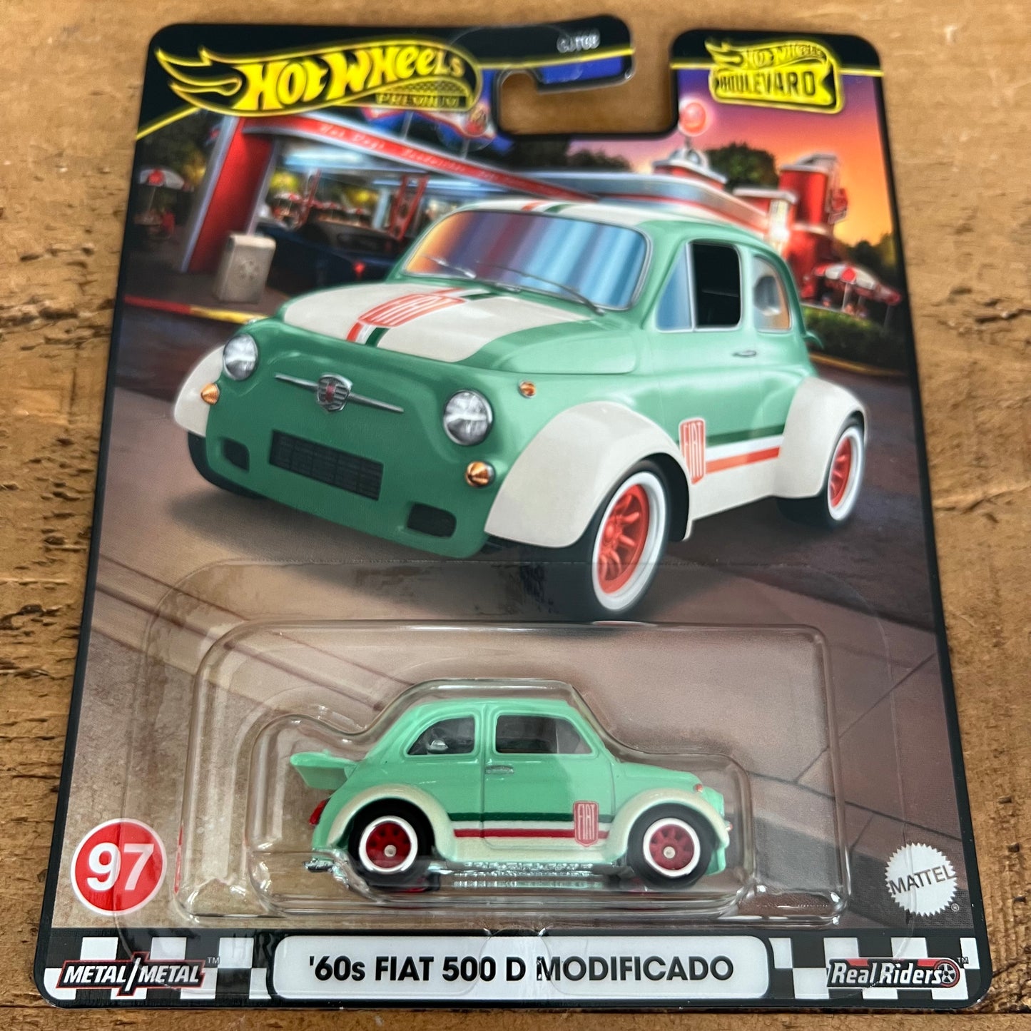 Hot Wheels Premium Boulevard 60s Fiat 500 D Modificado