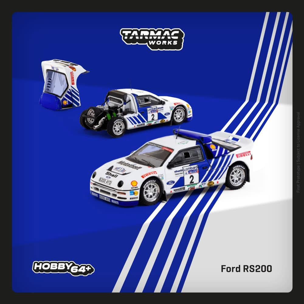 Tarmac Works Ford RS200 Lombard RAC Rally 1986