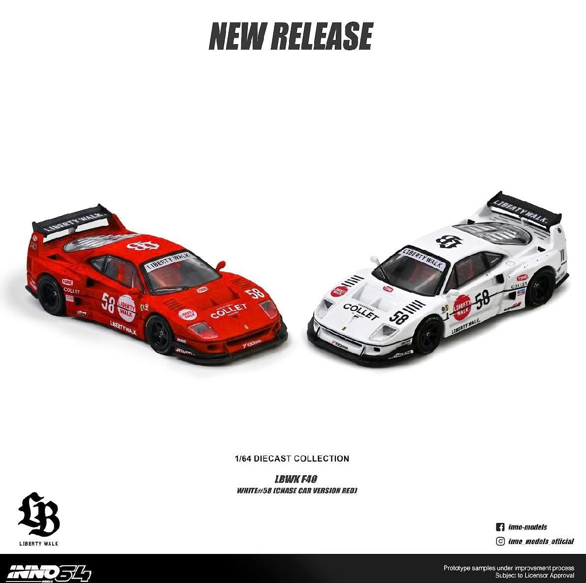 Inno64 LBWK Ferrari F40 Collet With Chance Of Chase