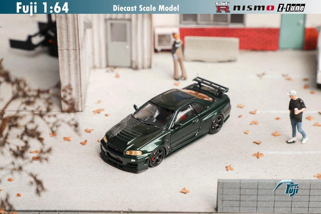 Fuji Model Nissan Skyline R34 GTR Z Tune Dark Green