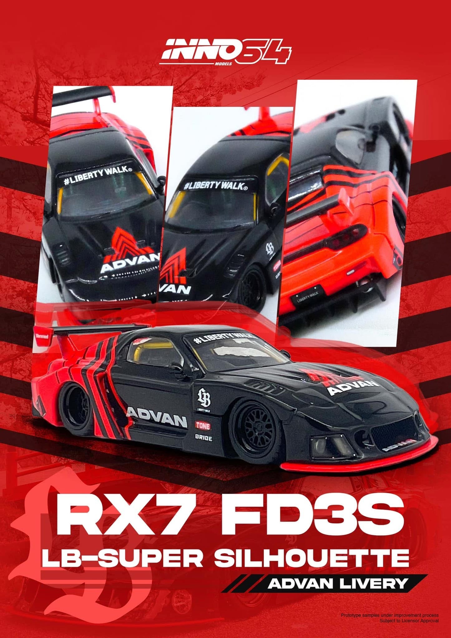 Inno64 Mazda RX7 Advan LB Silhouette