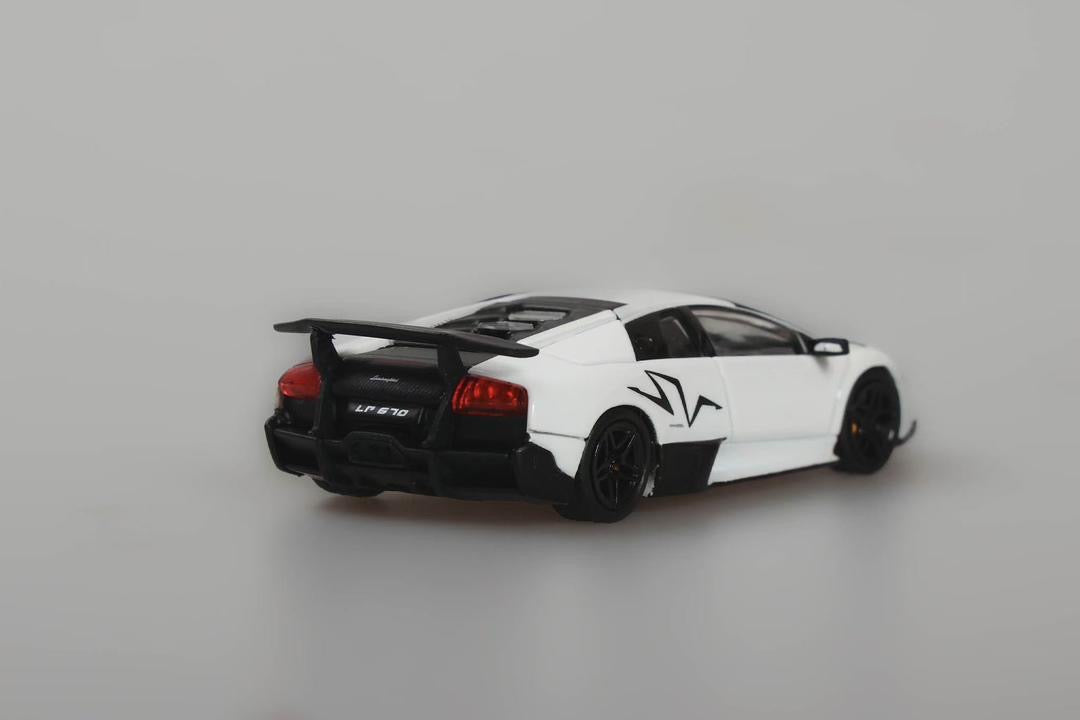 High Rev Model Lamborghini Murcielago LP670-4 SV White