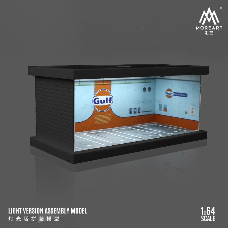 MoreArt Diorama Gulf Parking Lot Scene