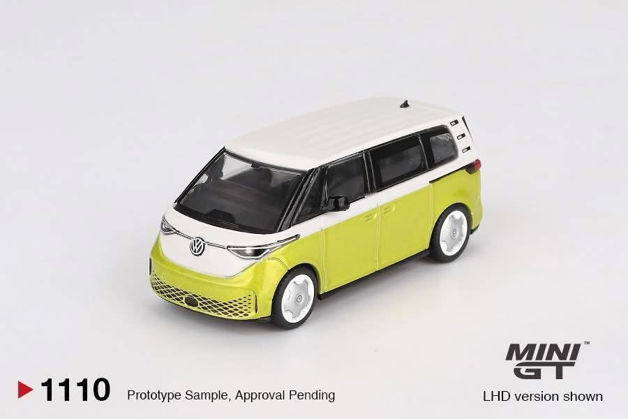 Mini GT Volkswagen ID Buzz Candy White & Pomelo Yellow #1110