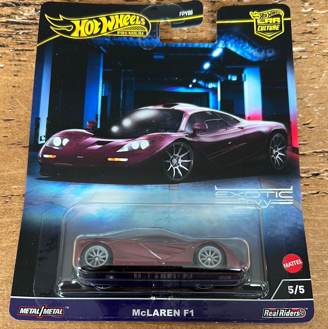 Hot Wheels Premium Exotic Envy McLaren F1