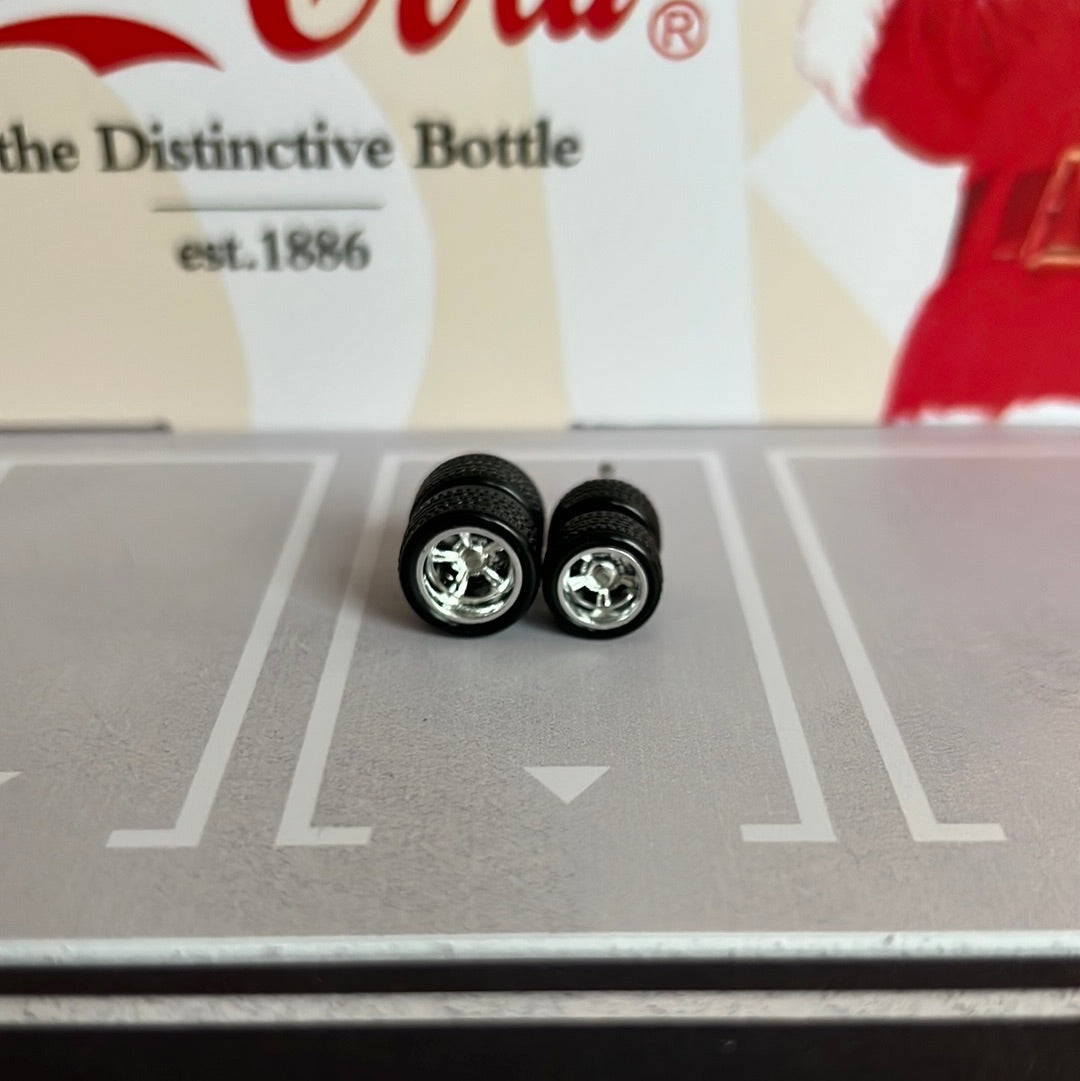 Premium Real Riders 5 Spoke Staggered 10/12mm Chrome