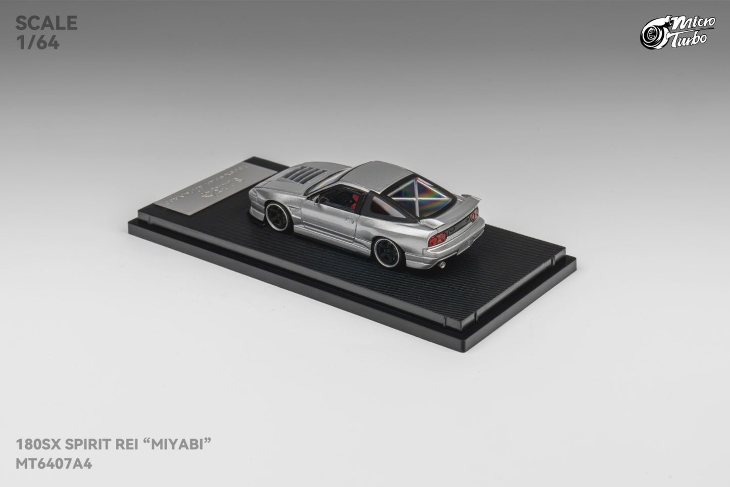 Micro Turbo Nissan 180sx S13 Silver Spirit