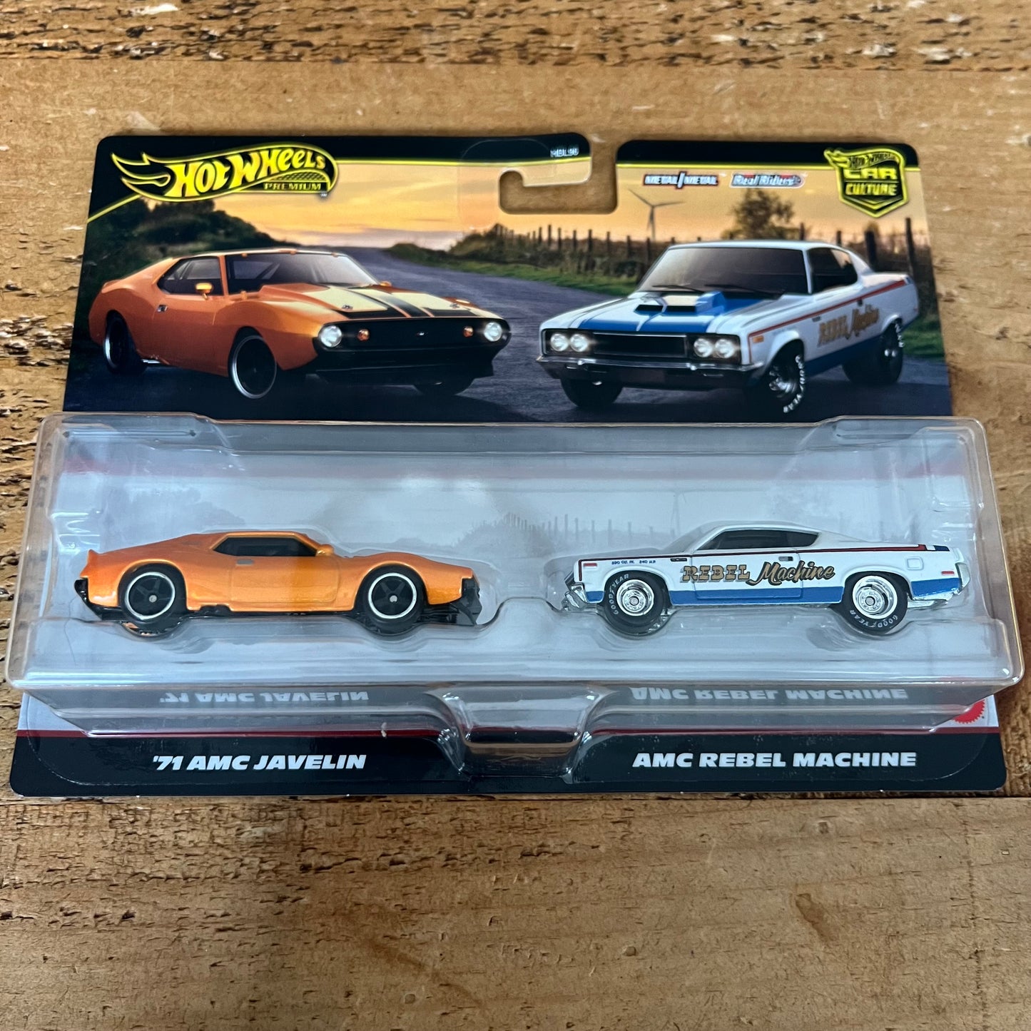 Hot Wheels Premium 2 Pack ‘71 AMC Javelin & AMC Rebel Machine