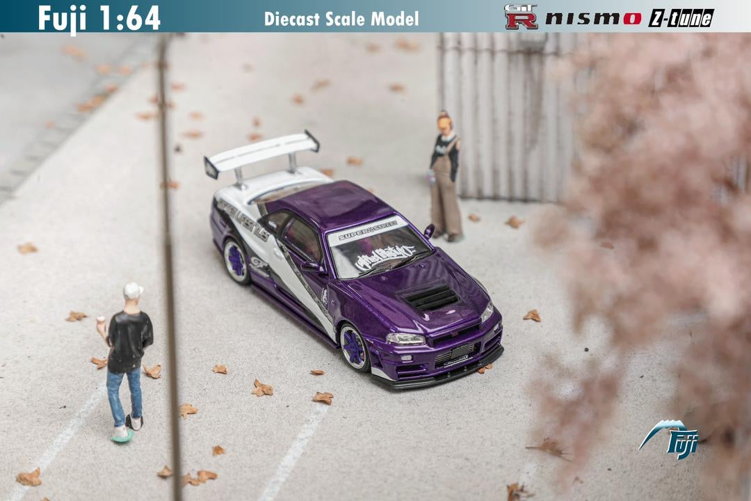 Fuji Model Nissan Skyline R34 GTR Purple