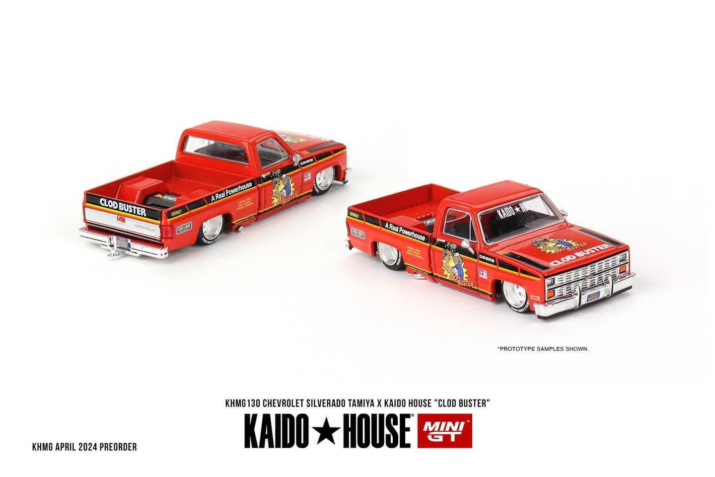 Mini GT x Kaido House Chevrolet Silverado Tamiya Clod Buster #130