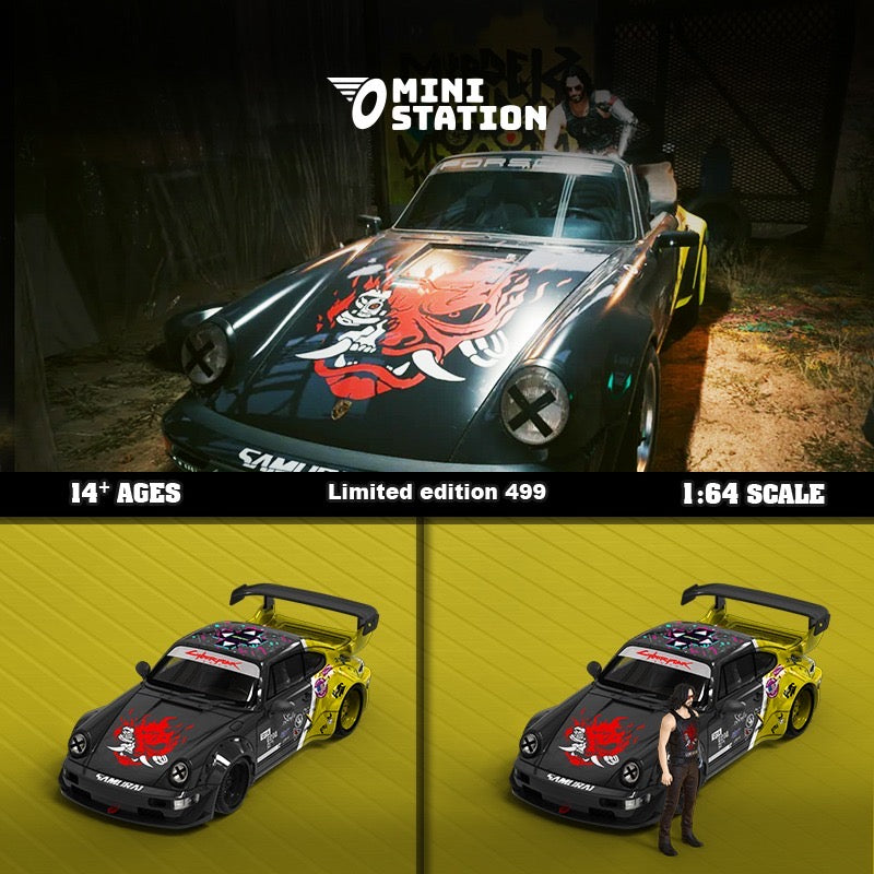 Mini Station Porsche 964 RWB Cyberpunk