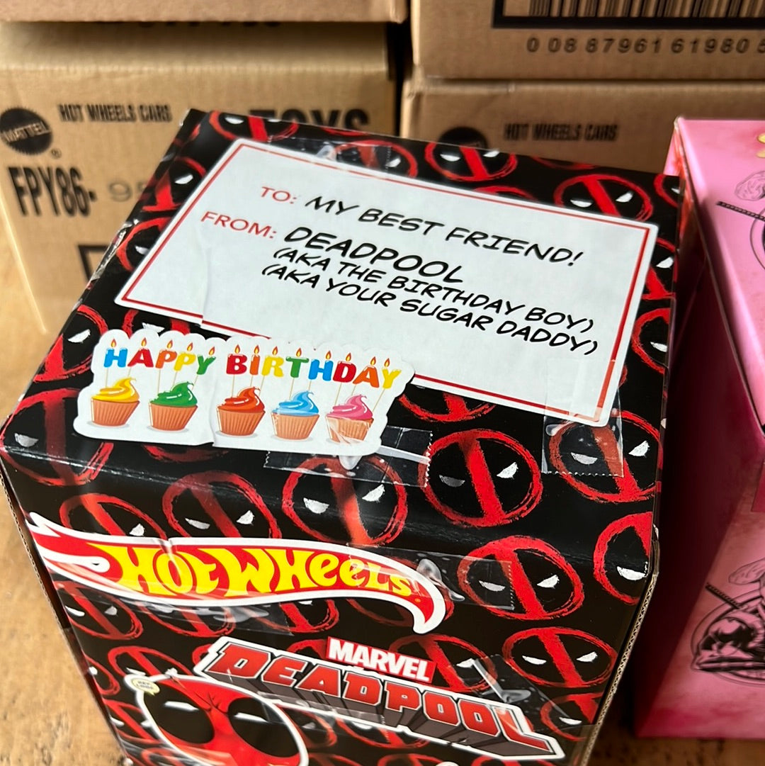 Hot Wheels SDCC Deadpool & Scooter Birthday Cake