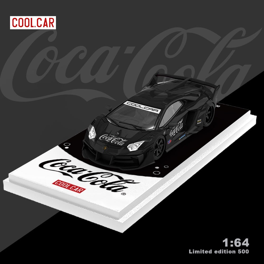Cool Car Coca Cola Lamborghini Aventador GT EVO Black
