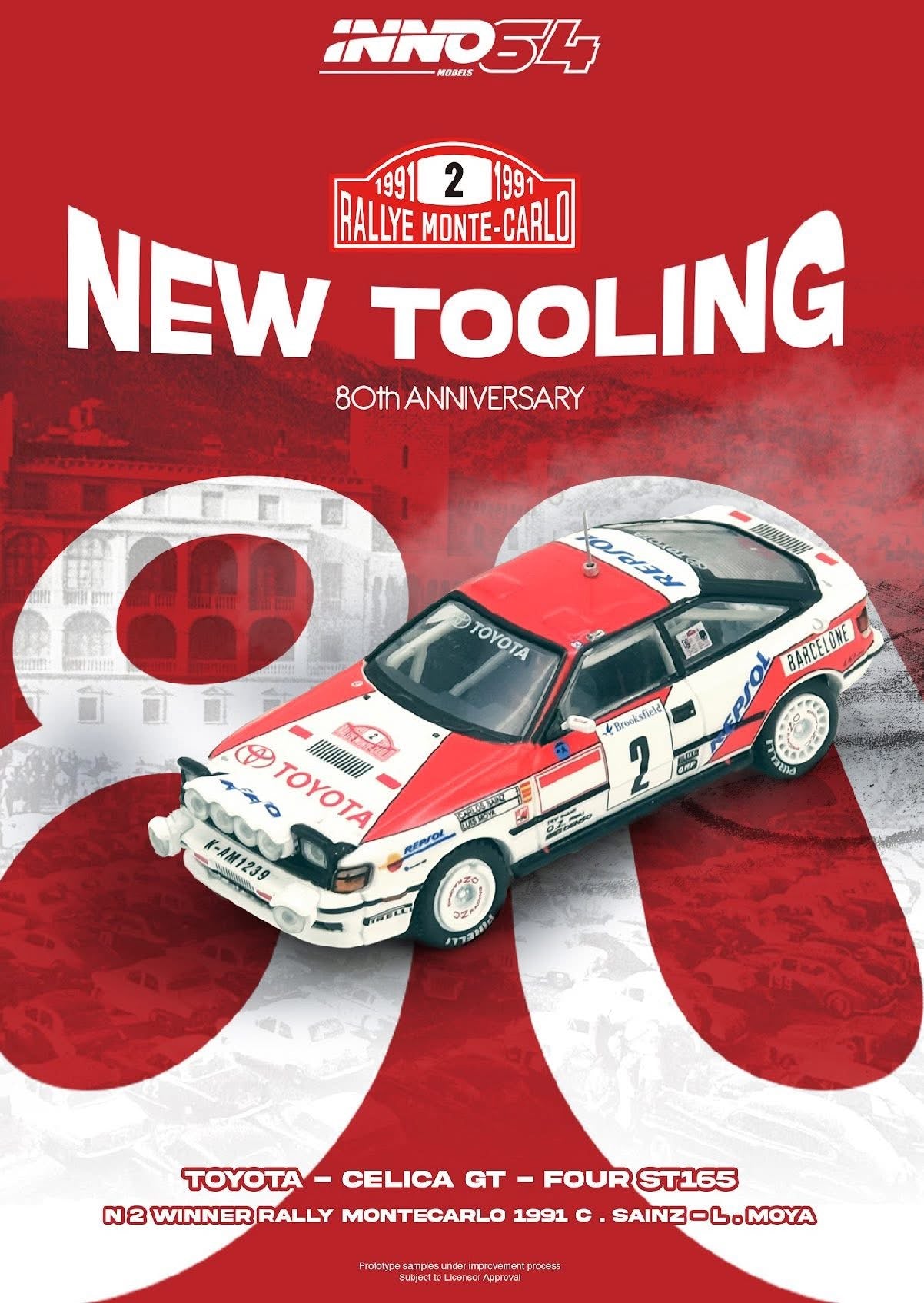 Inno64 Toyota Celica GT Four ST165 Rally Monte Carlo 1991 Winner
