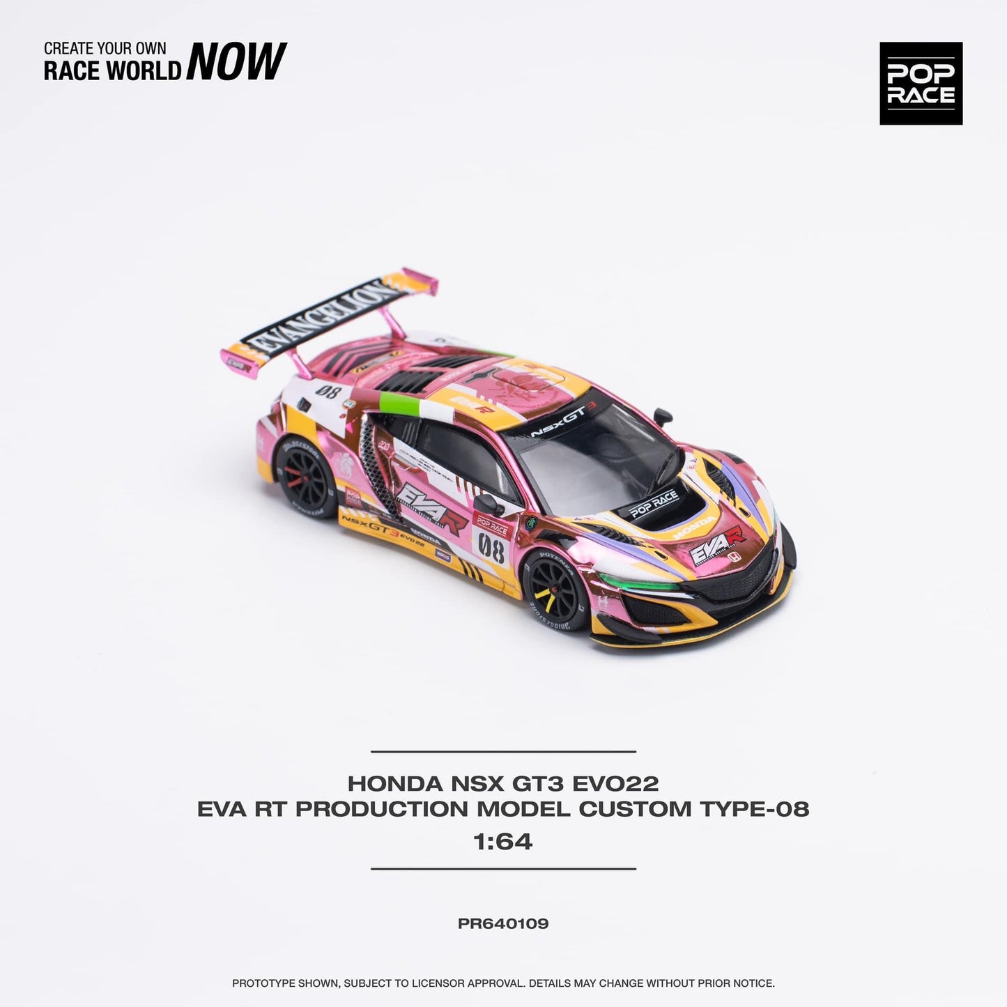 Pop Race Honda NSX GT3 EVA RT Production Model Custom Type 08