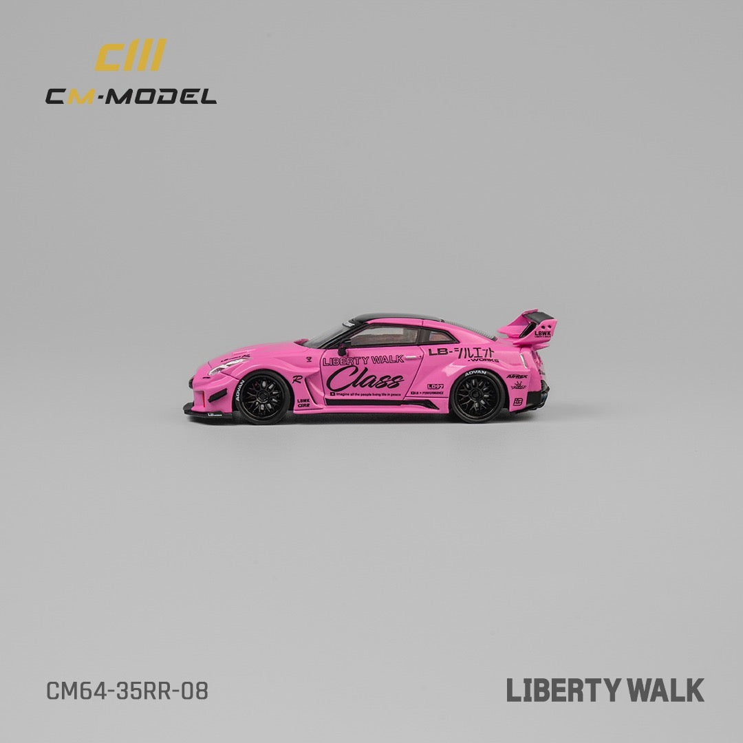 CM Model Nissan GTR R35 Liberty Walk LB Silhouette Pink