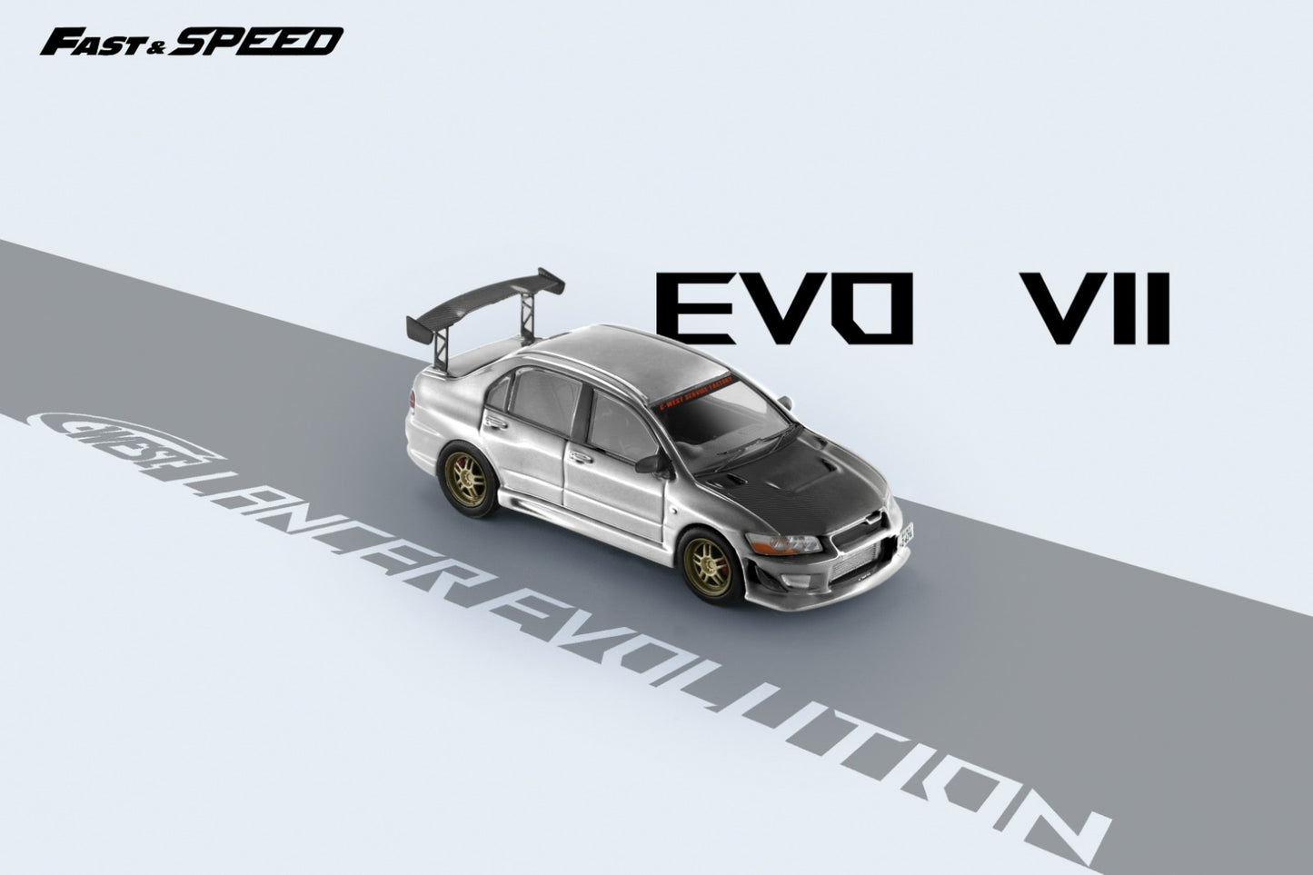 Fast & Speed Mitsubishi Lancer Evolution VII Silver
