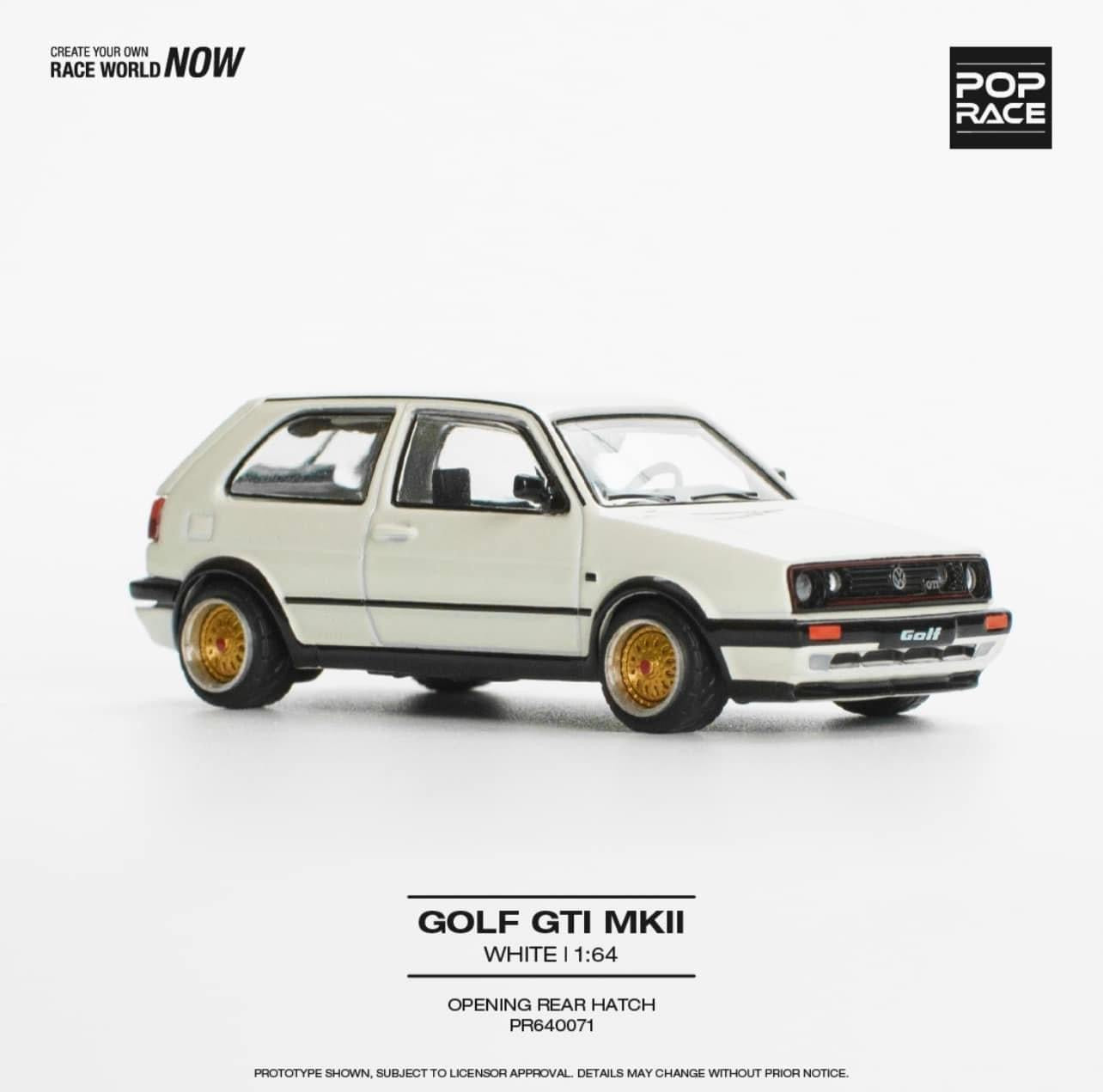 Pop Race Volkswagen Golf MK2 GTI White