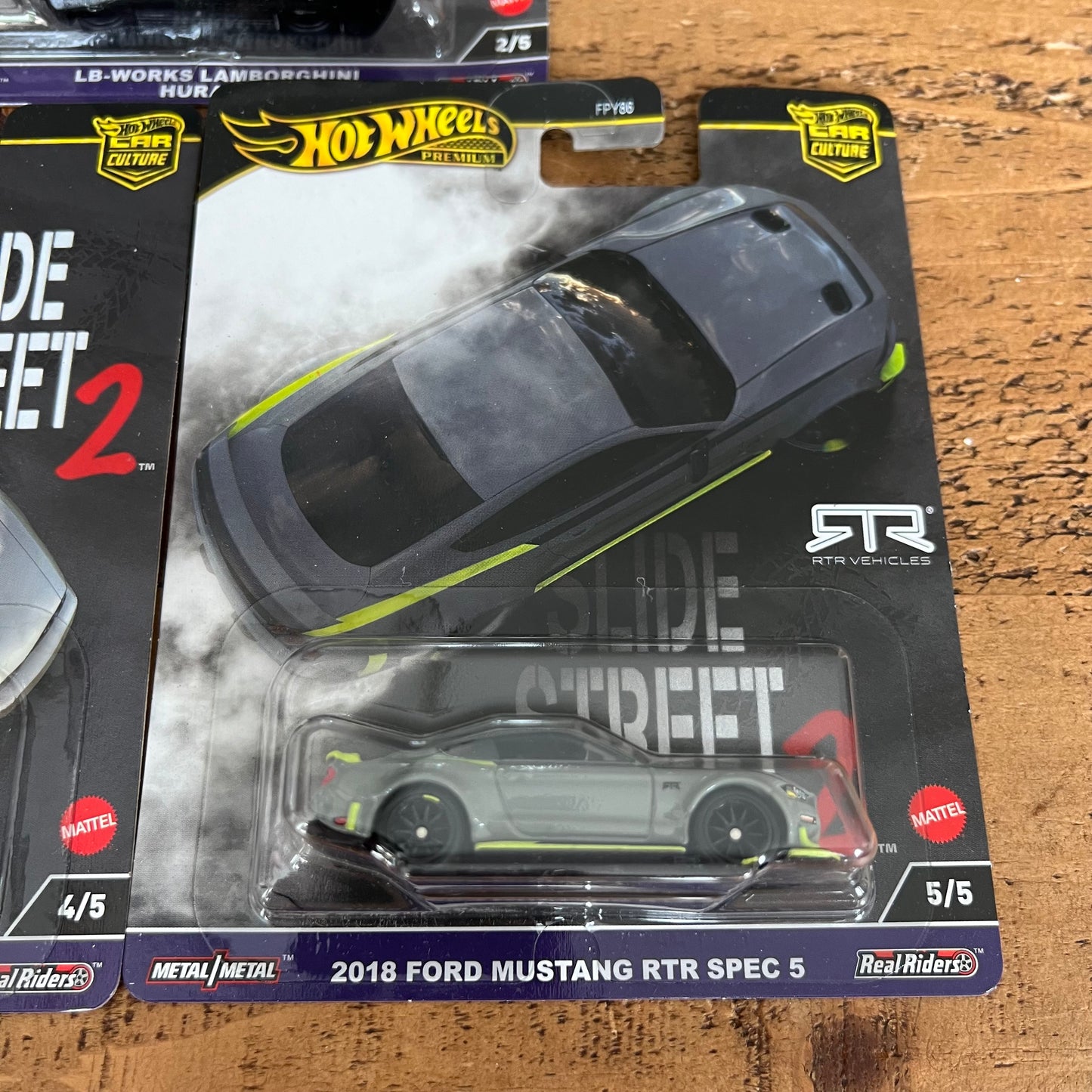 Hot Wheels Premium Slide Street 2 Set Of 5
