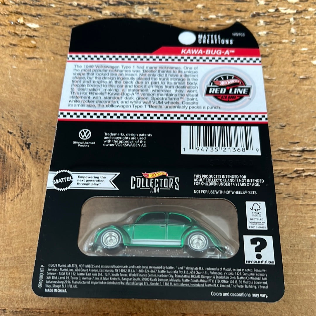Hot Wheels RLC Volkswagen Beetle Kawa Bug A With Patch And Pin