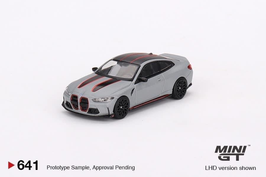 Mini GT BMW M4 CSL Frozen Brooklyn Grey Metallic #641