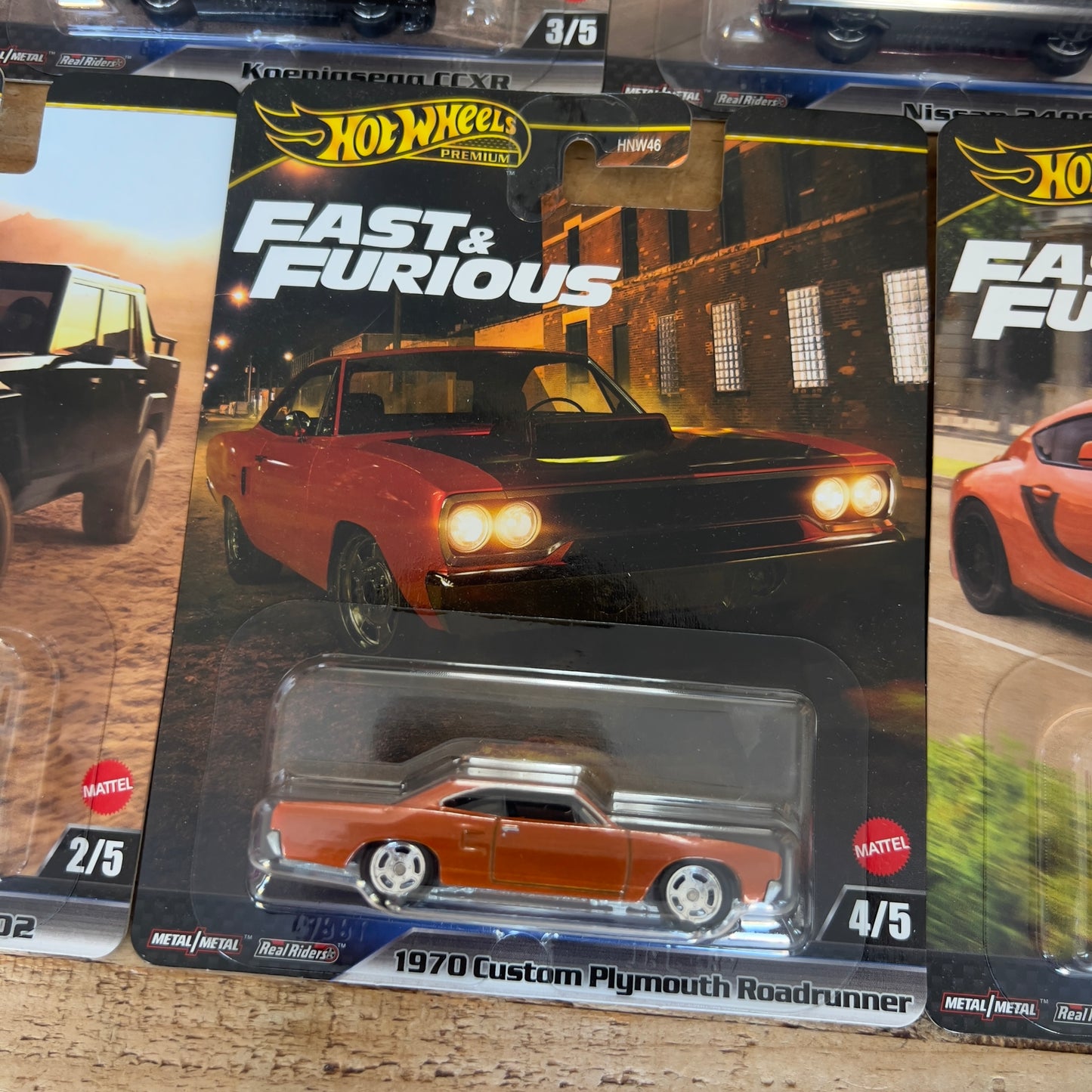 Hot Wheels Premium Fast & Furious Set Of 5
