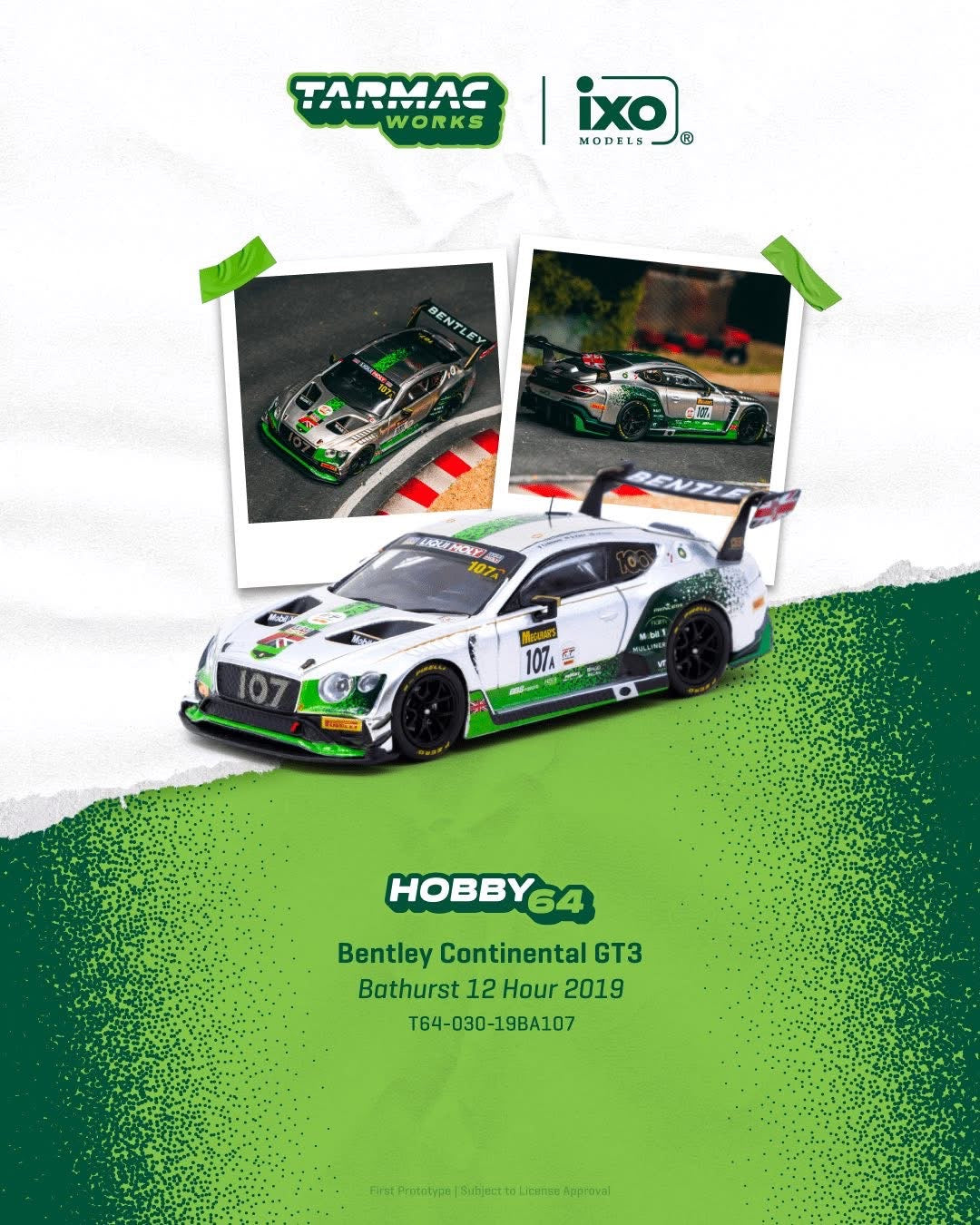 Tarmac Works Bentley Continental GT3 Bathurst 12 Hour 2019