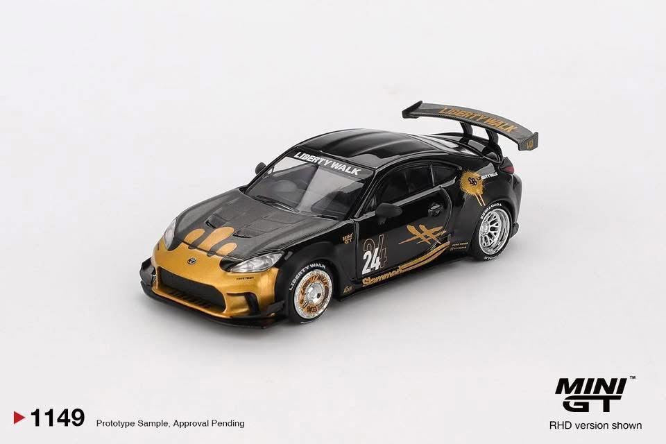 Mini GT Toyota GR86 LB Nation Black & Gold #1149