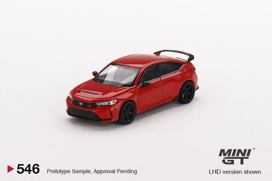 Mini GT Honda Civic Type R Rallye Red With Advan Wheel #546