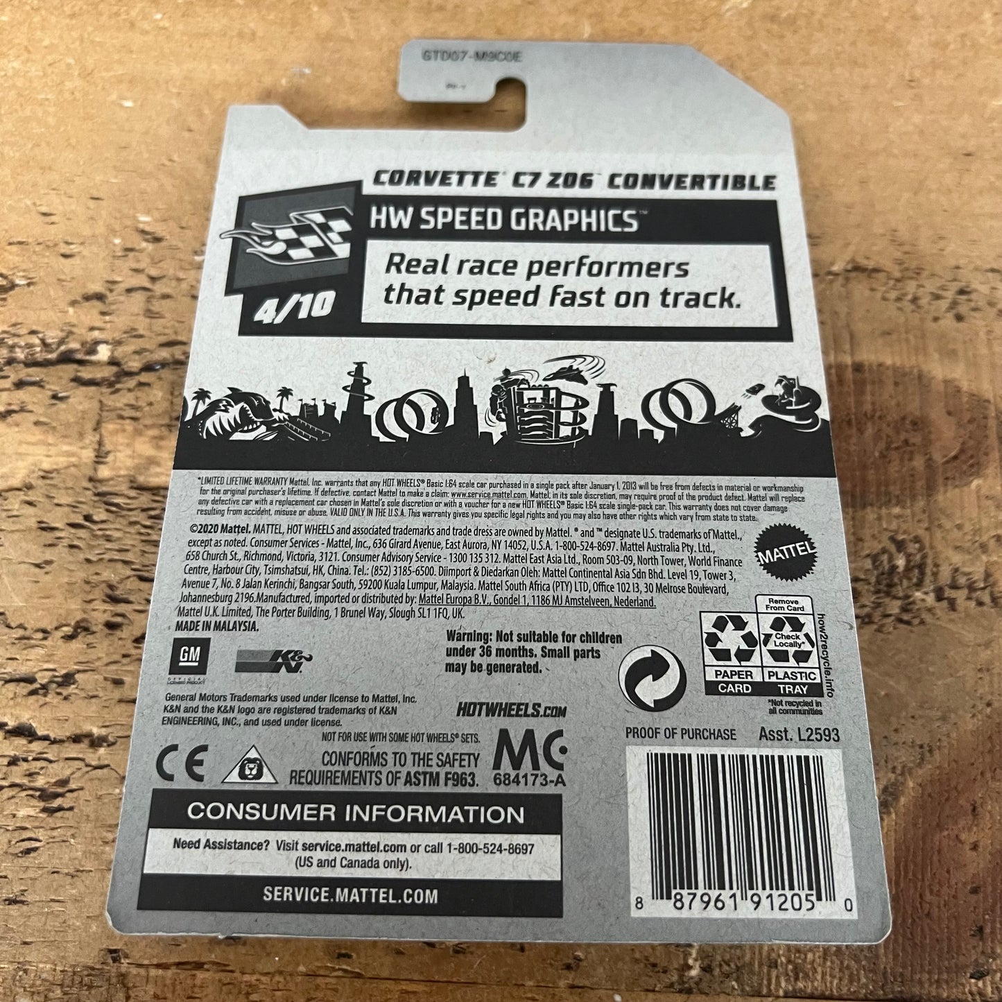 Hot Wheels Super Treasure Hunt Factory Sealed Corvette C7 Z06 Convertible