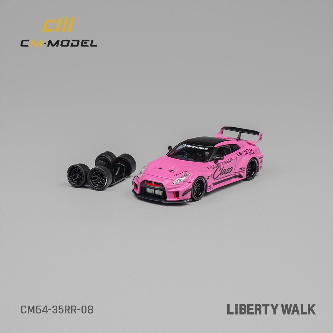 CM Model Nissan GTR R35 Liberty Walk LB Silhouette Pink