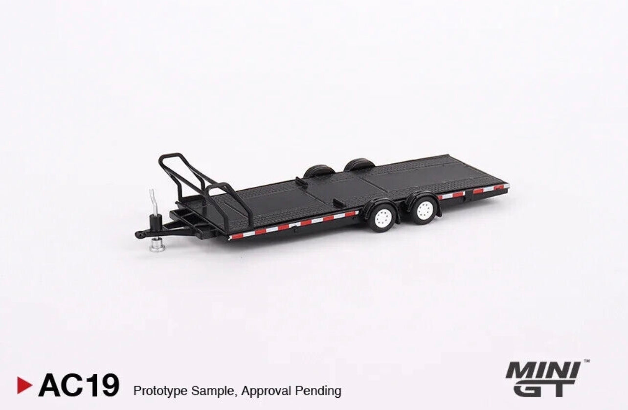Mini GT Car Hauler Trailer Type B Black #AC19