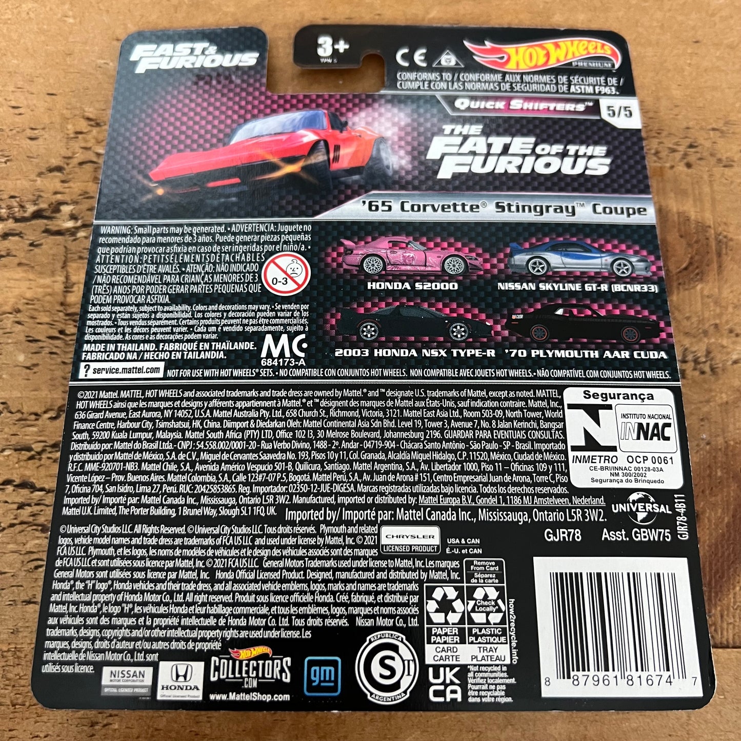 Hot Wheels Premium Fast & Furious Quick Shifters ‘65 Corvette Stingray Coupe
