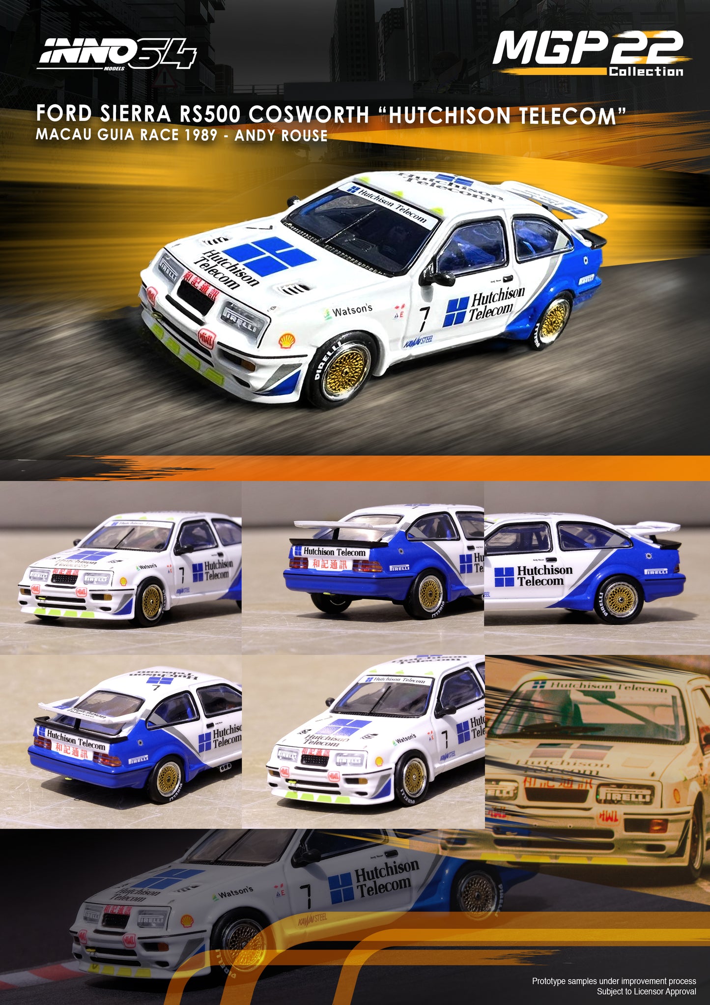 Inno64 Ford Sierra RS500 Cosworth Hutchinson Telecom