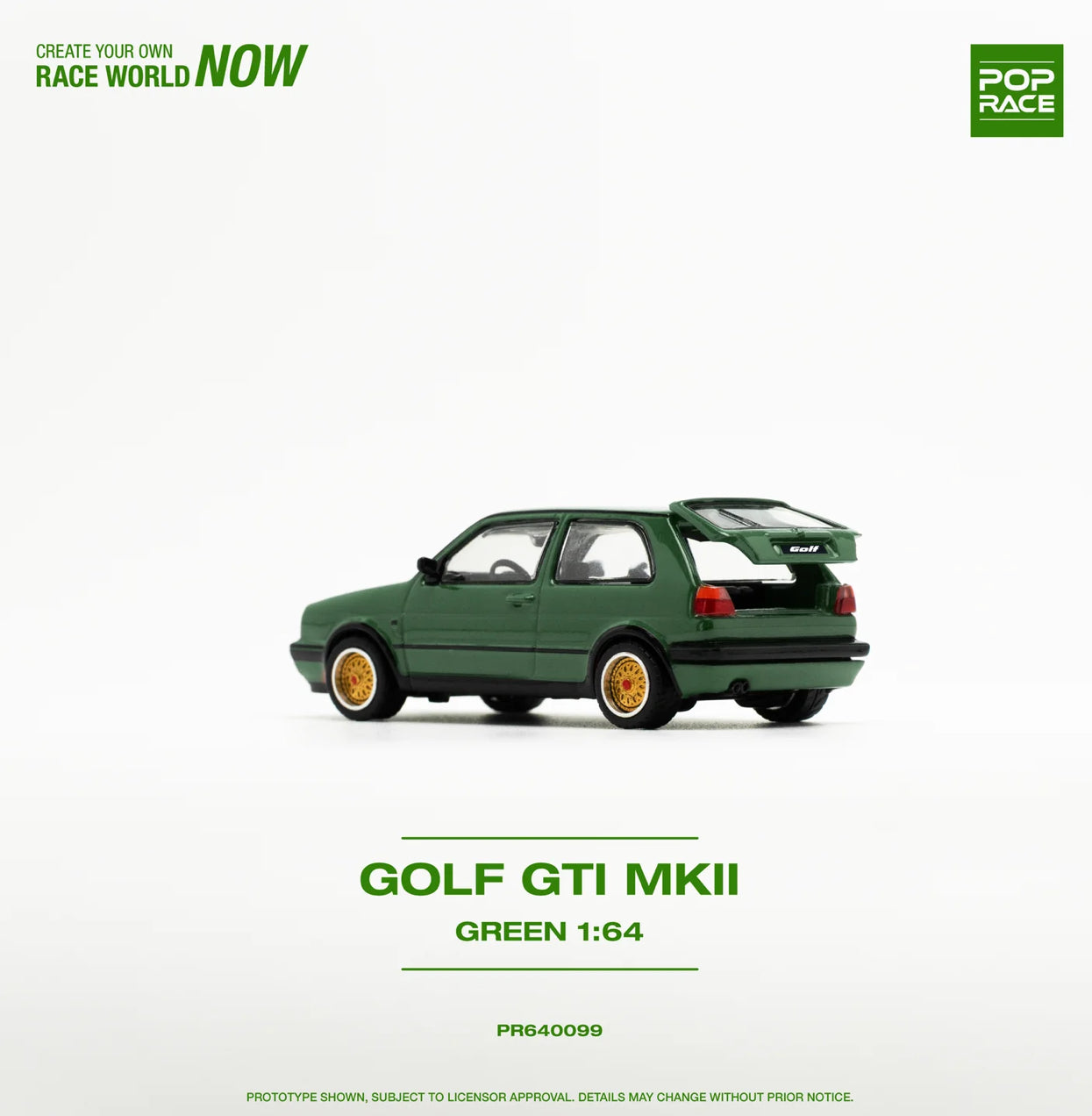 Pop Race Volkswagen Golf GTI MK2 Oak Green