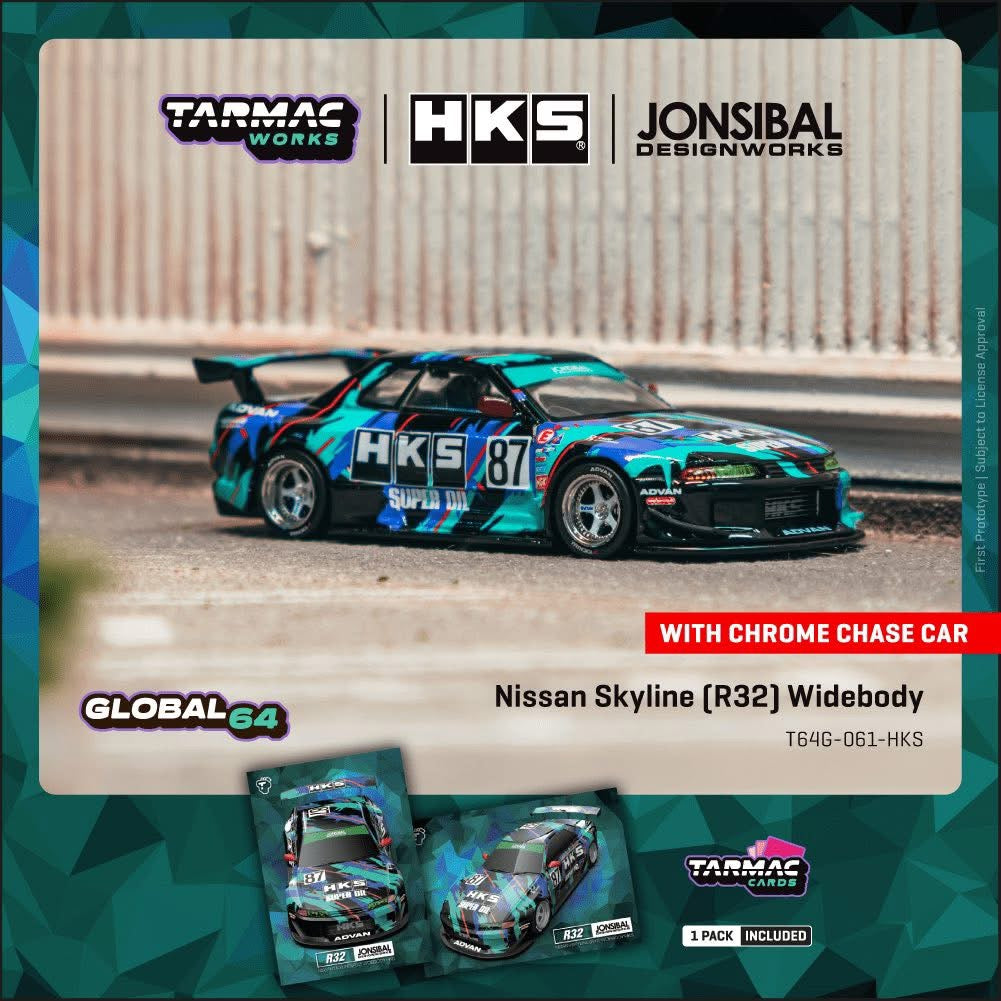 Tarmac Works Nissan Skyline R32 Widebody HKS