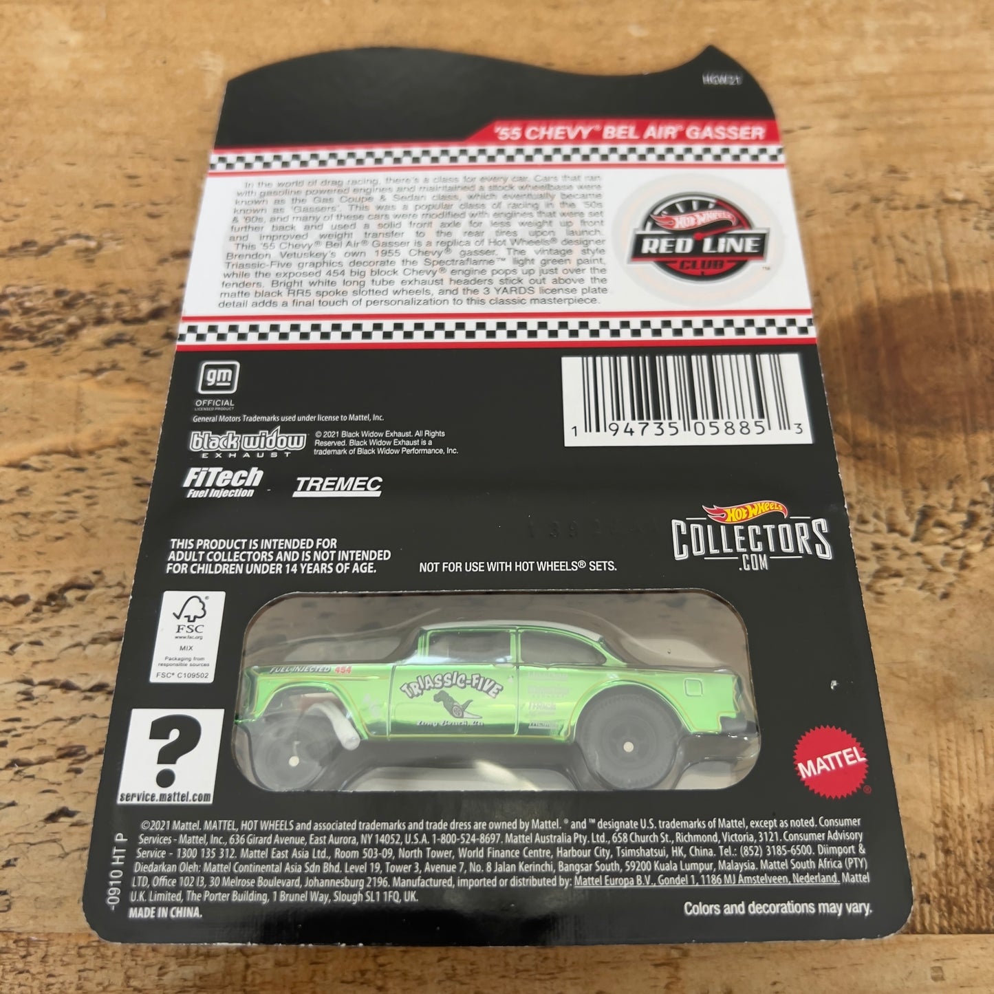Hot Wheels RLC 55 Chevy Bel Air Gasser