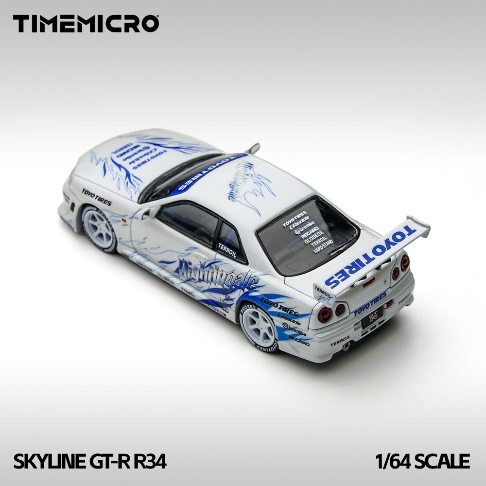 Time Micro Nissan Skyline R34 GTR White
