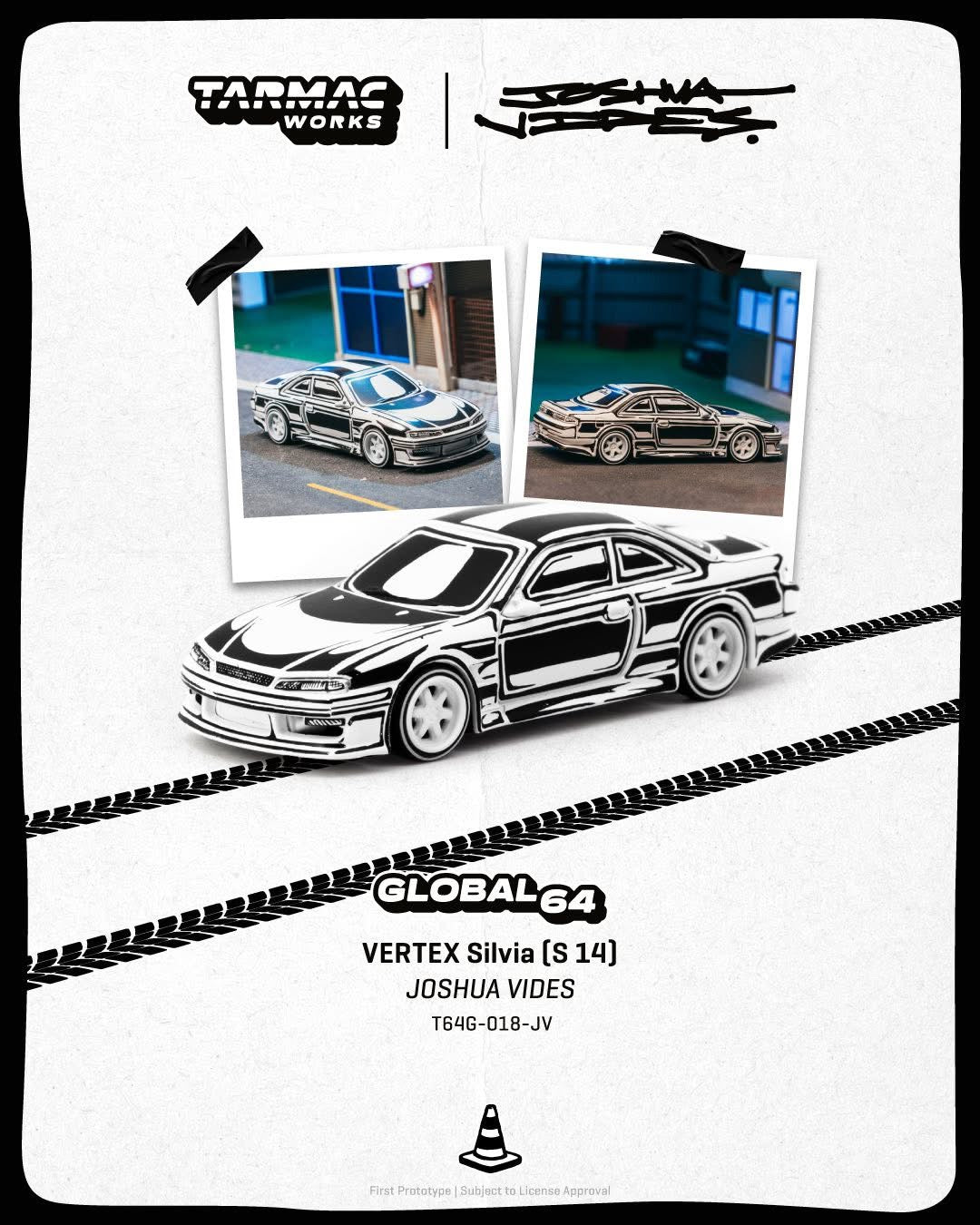 Tarmac Works x Joshua Vides Vertex Nissan Silvia S14