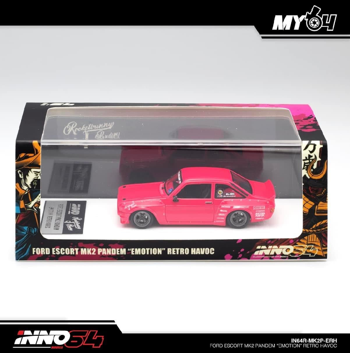Inno64 R x My64 Resin Ford Escort MK2 Pandem Emotion Retro Havoc